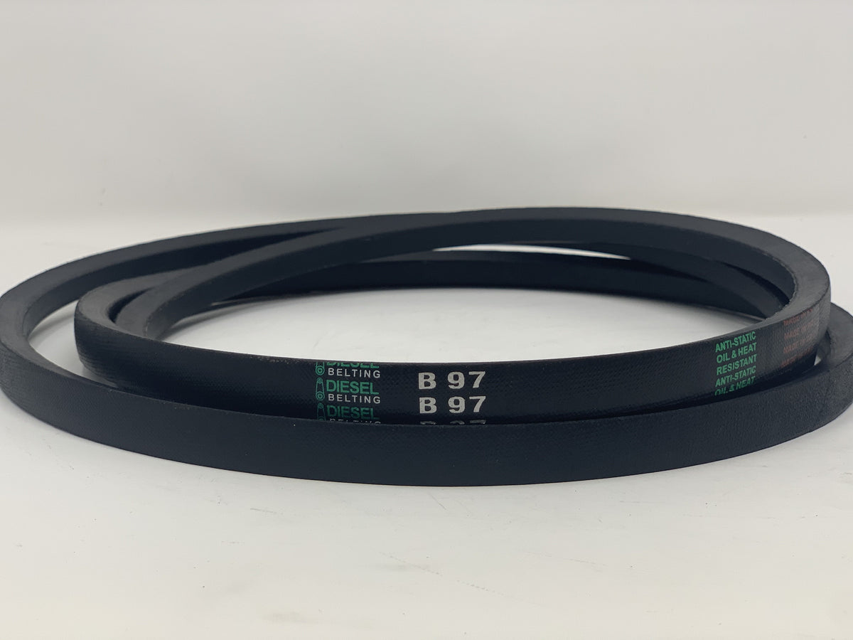 B97 V-Belt 21/32" X 100" Outside Circumference Classic Wrapped Diesel ...