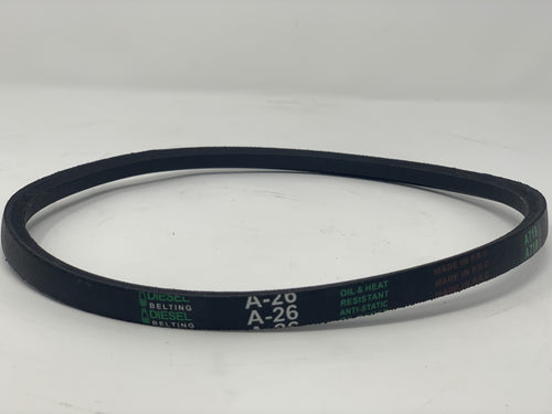 Dayton 3X697 Replacement V Belt A26 Classic Wrapped  1/2 x 28in Outside Circumference