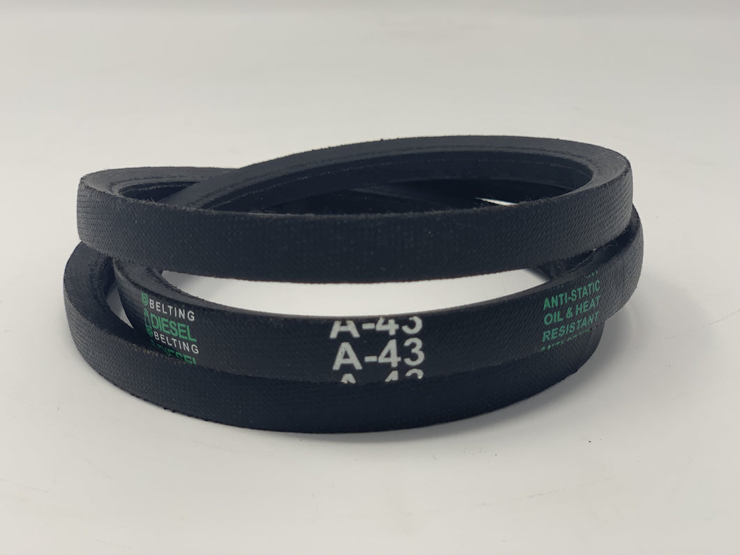 Dayton 3X699 Replacement V Belt A43 Classic Wrapped  1/2 x 45in Outside Circumference