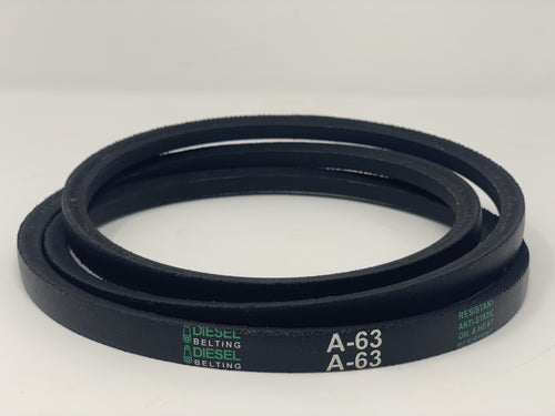 Dayton 5A290 Replacement V Belt A63 Classic Wrapped  1/2 x 65in Outside Circumference