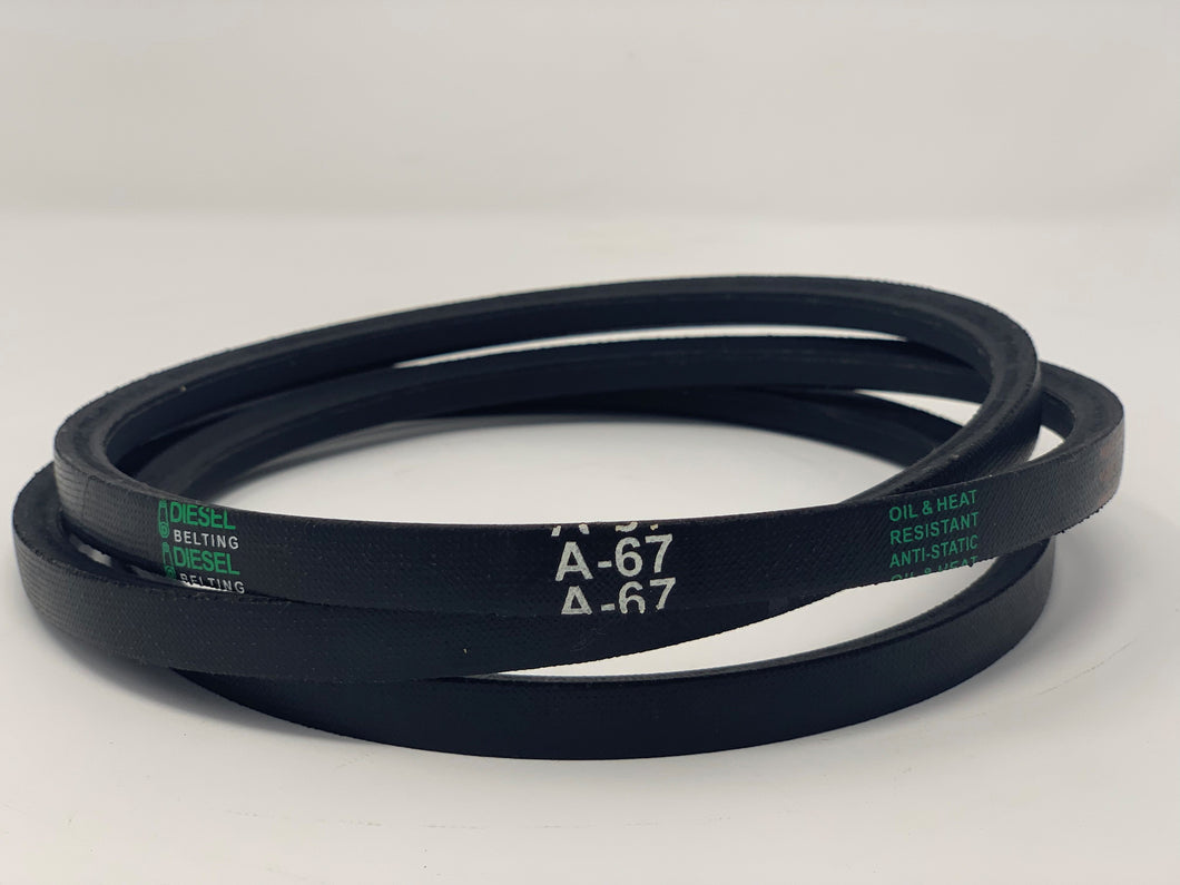 A67 Classic Wrapped V-Belt 1/2 x 69in Outside Circumference