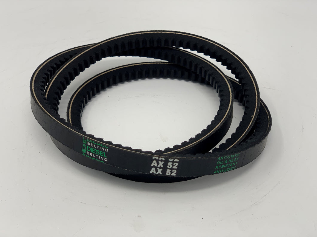 Dayton 3GWX5 Replacement V Belt AX52 Classic Cogged  1/2 x 54in Outside Circumference