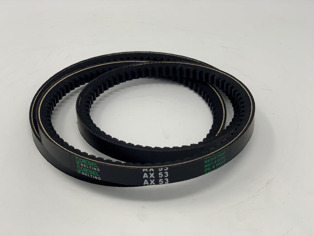 Dayton 6L239 Replacement V Belt AX53 Classic Cogged  1/2 x 55in Outside Circumference