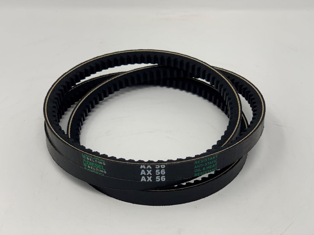 Dayton 6L242 Replacement V Belt AX56 Classic Cogged  1/2 x 58in Outside Circumference