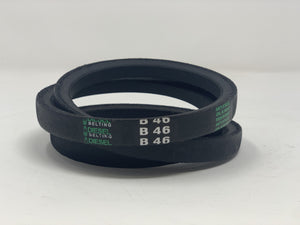 B46 V-Belt 21/32" x 49" Outside Circumference Classic Wrapped Diesel Belting