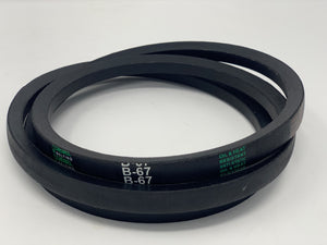 Dayton 6A157 Replacement V Belt B67 Classic Wrapped  21/32 x 70in Outside Circumference