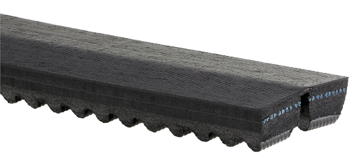 2/5VX1320 Banded Cogged V Belt 5/8 x 132in OC 2 Bands Diesel Belting